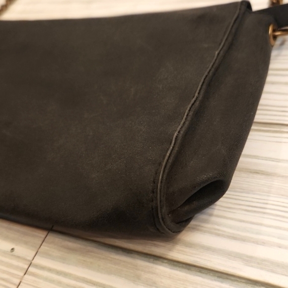 Womens Twig & Arrow blackish/gray crossbody bag with hanging bead. - Picture 13 of 16